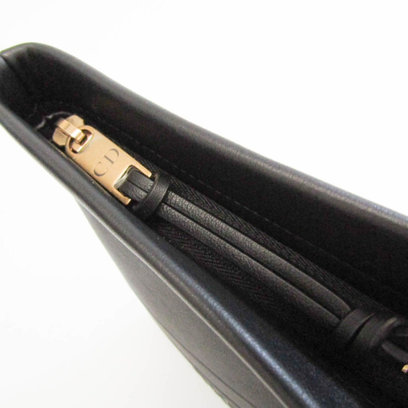 CHRISTIAN DIOR 43 MA 1200 Men's Leather Clutch Bag Black - Picture 6 of 10